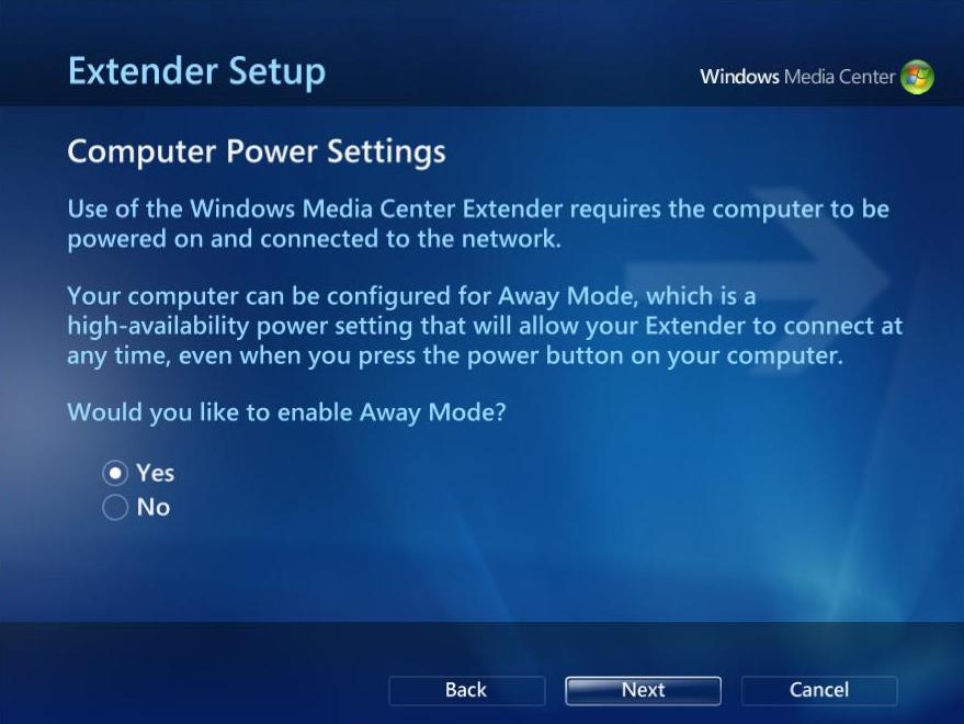 away-mode-mce-screen-shot